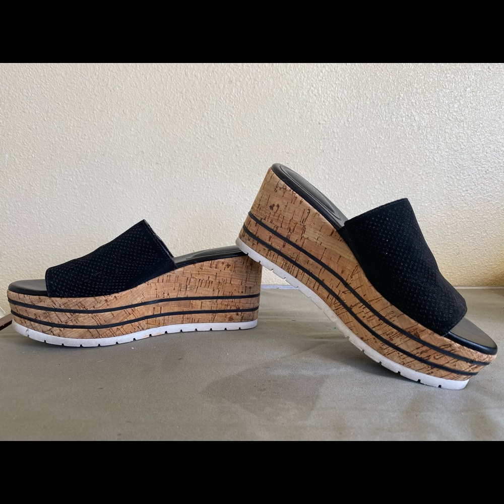 Nine West Platform Slides Sandals size 6M 6